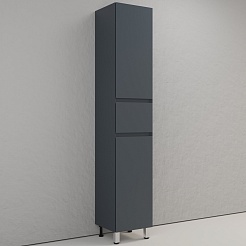 Style Line Шкаф пенал Манхэттен 36 графит – фотография-3